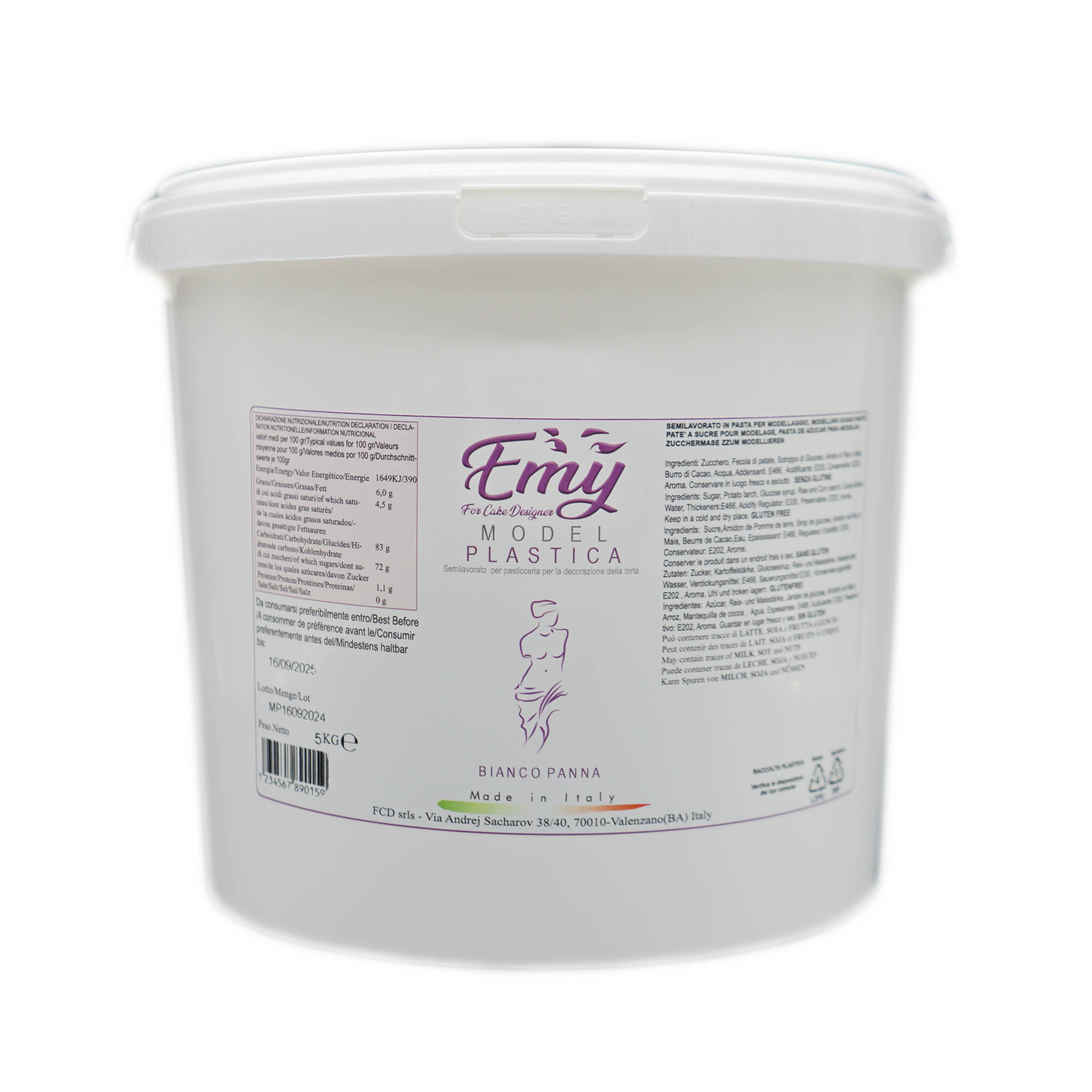  Foto: Emy Model PLASTICA 5 kg Bianco Caldo (LA CLASSICA)